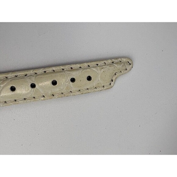 Vintage Citizen Day-Date Gold-Tone Watch - White Croc Leather - New Strap & Batt - Picture 8 of 10